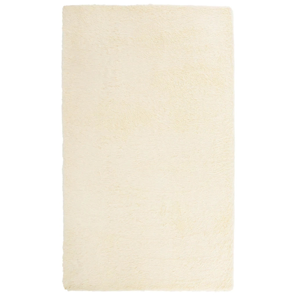 Tappeto Shaggy a Pelo Lungo NAVARRA Crema 60x100 cm poliestere 4102807
