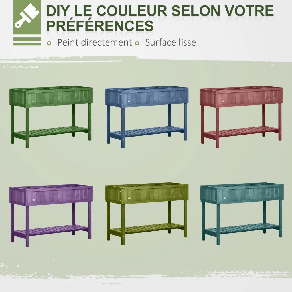 Fioriera da Giardino con Ripiani ¨C zephmum ¨C Legno di Pino 110x46x76 cm