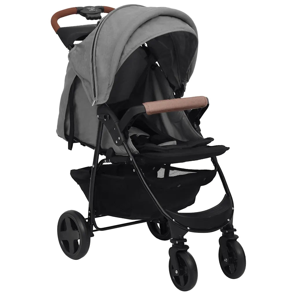 Passeggino 3 in 1 Grigio Chiaro in Acciaio cod mxl 65732