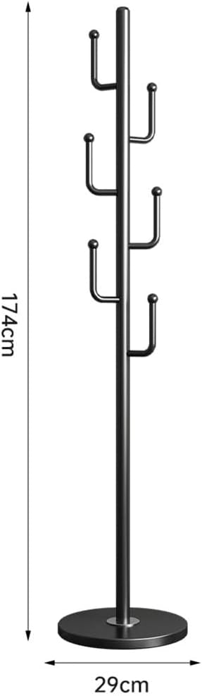 Appendiabiti in Metallo, Moderno Semplice attaccapanni, con Base in Marmo Naturale, per Cappotti, Giacche, Ingresso dell'ufficio Domestico, corridoio (C)