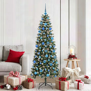 Albero di Natale artificiale con 300 LED Verde 180 cm 3395827