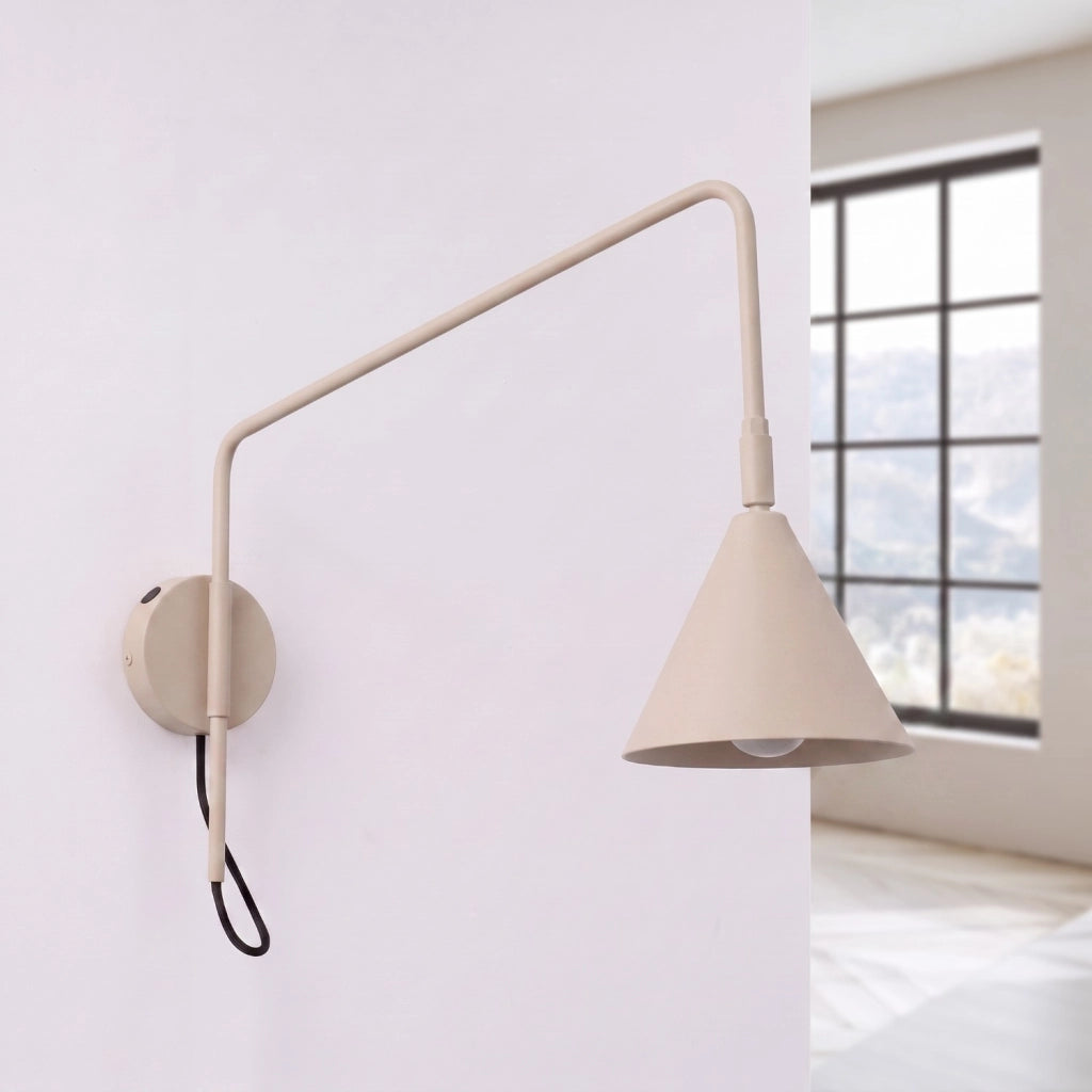 Applique NOX 1 taupe con interruttore