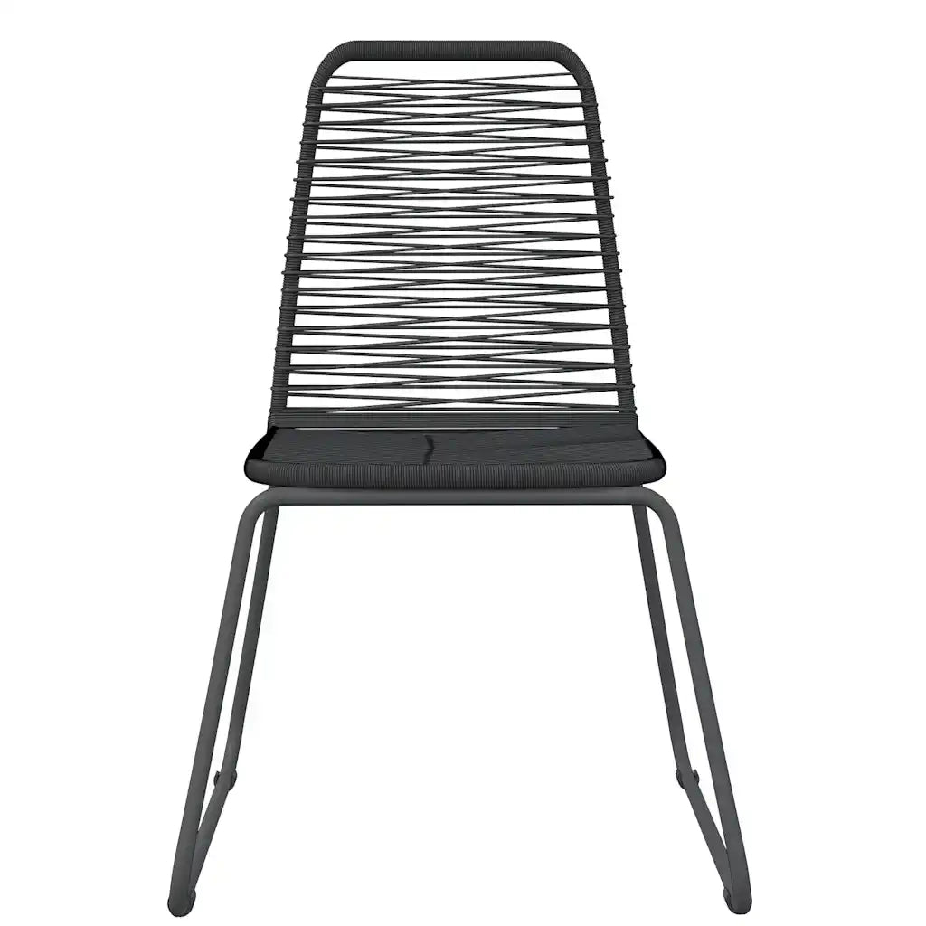 Set Mobili da Pranzo per Giardino 3 pz | Set Salotto da Giardino Nero
