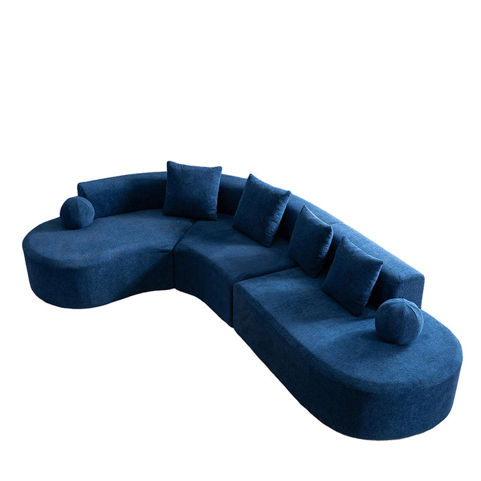 Divano a nuvola senza struttura - Xylo - 327 cm di altezza, modello a L, comodo, non assemblato