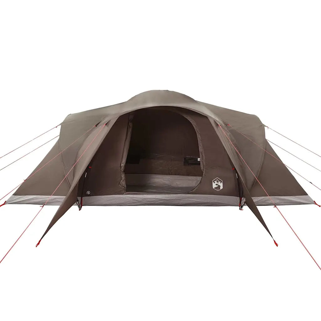 Tenda da Campeggio a Cupola per 6 Persone Marrone Impermeabile 4009471
