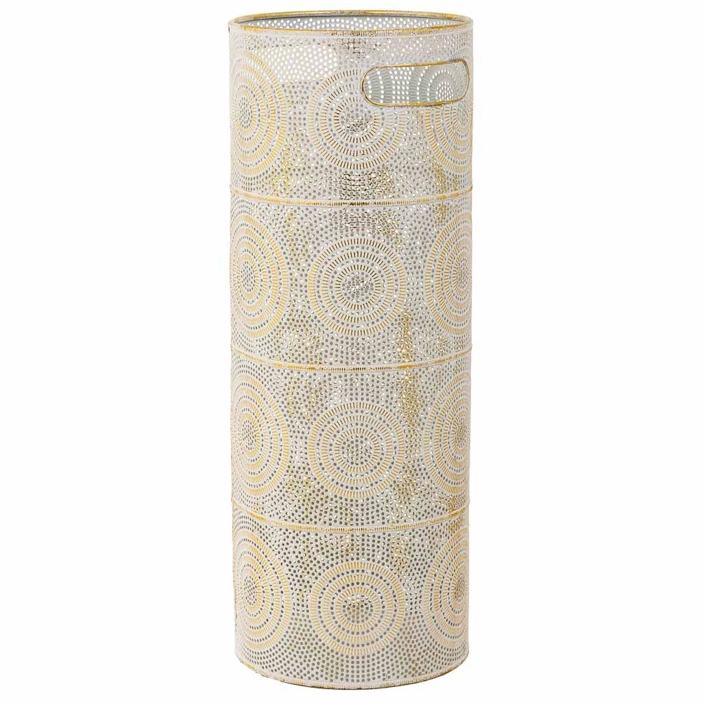 Portaombrelli tondo in metallo dorato 20x20x53h