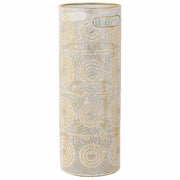 Portaombrelli tondo in metallo dorato 20x20x53h
