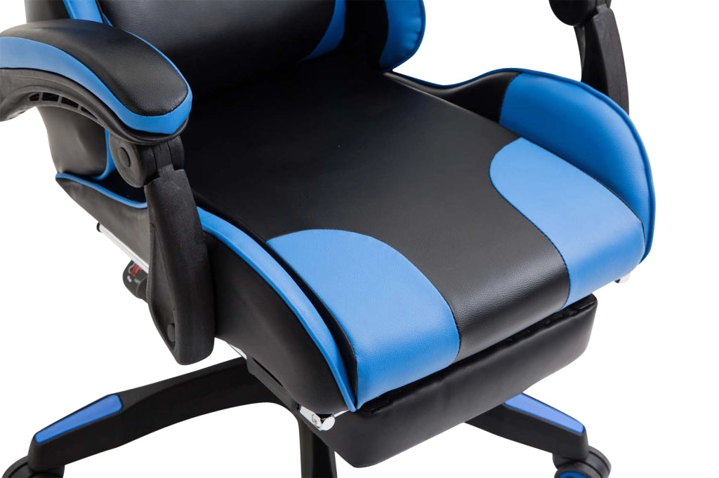 Poltrona gaming IGNITE in similpelle Nero/blu