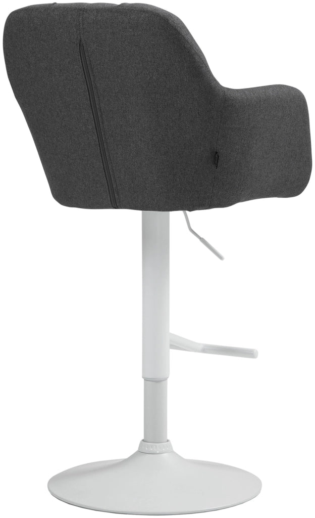 Barhocker Natoma Stoff weiЯ