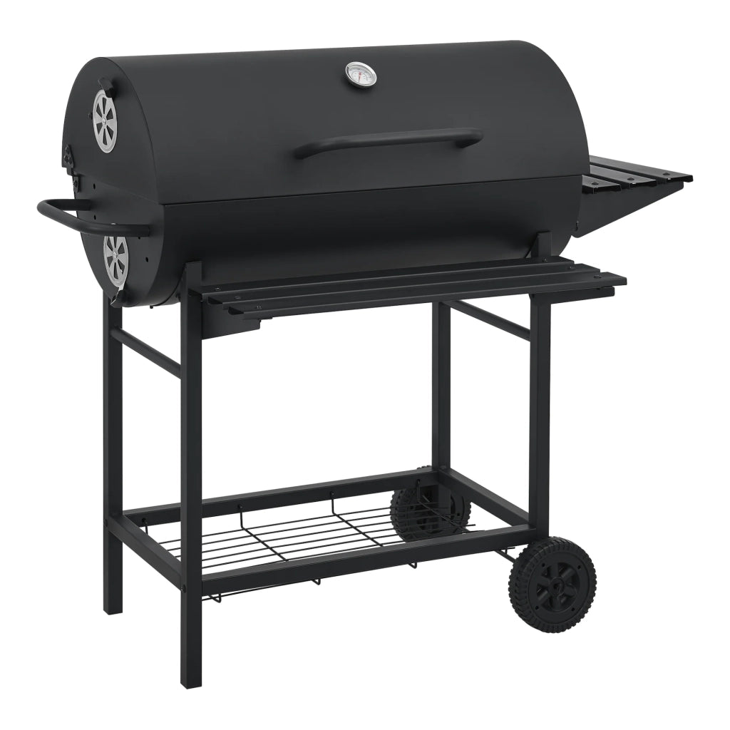 Carrello barbecue a carbonella 95 x 108 x 61 cm nero 03_0009211