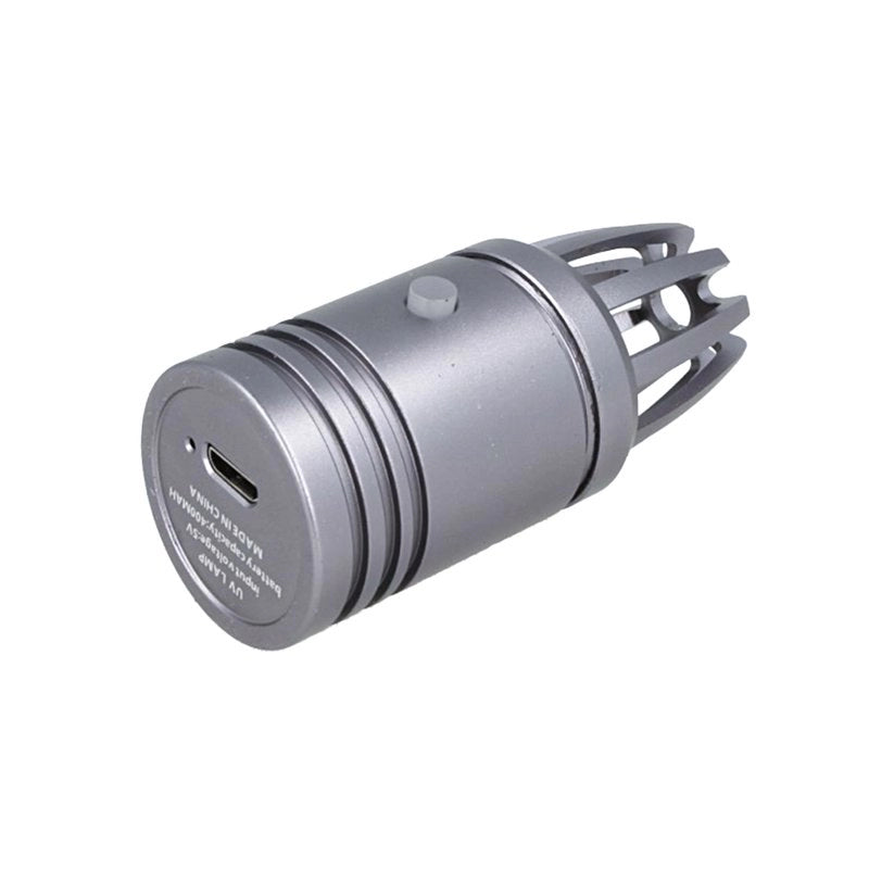 Mini Lampada Germicida UVC Disinfezione Sanificazione Per Auto Furgone Camper Ricaricabile Colore Grigio