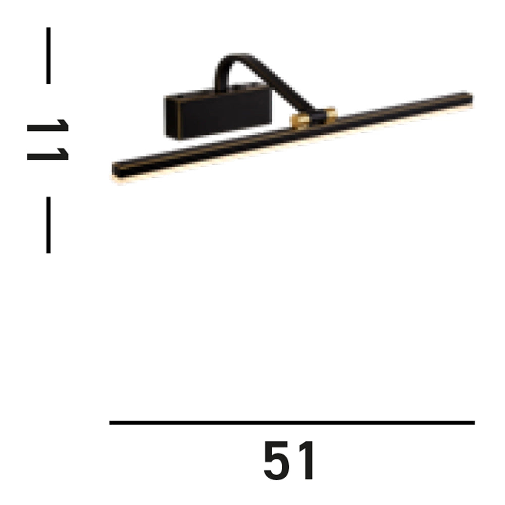 Applique Moderna Bilbao Acciaio Nero Policarbonato Oro Led 14W 3000K