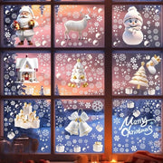 Decorazione per finestra a neve 9 strisce per Natale