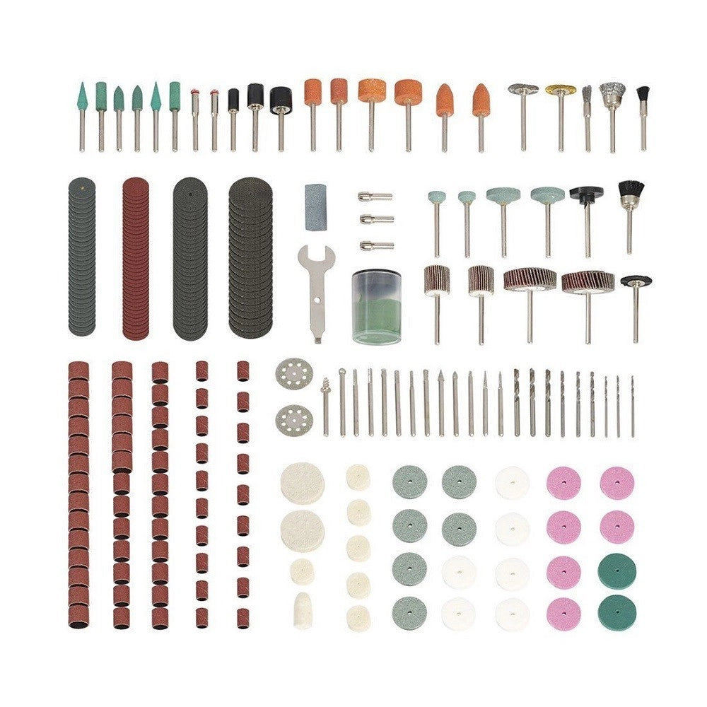 Trade Shop - Kit 276 Accessori Mini Trapano Dremel Punte Per Lucidare Levigare In Valigetta -