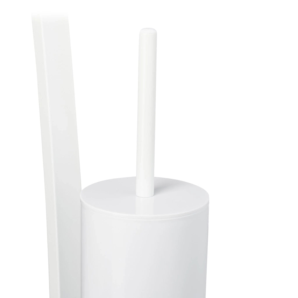 Set di accessori per WC pratico e moderno per bagno 40 x 20 x 20 cm in plastica bianca 13_0004058