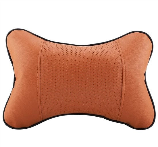 Cuscino di sostegno per la testa - Rilassante - Cuscino per il collo - Auto Cuscino di sostegno per la testa - Pelle sintetica - 25x16x7cm - Rilassamento per la fatica