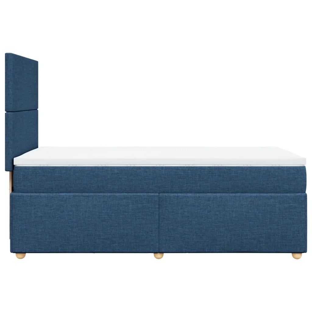 Giroletto a Molle con Materasso Blu 80x200 cm inTessuto