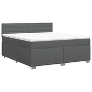 Letto box spring con materasso Grigio Scuro 160 x 200 cm 3450510