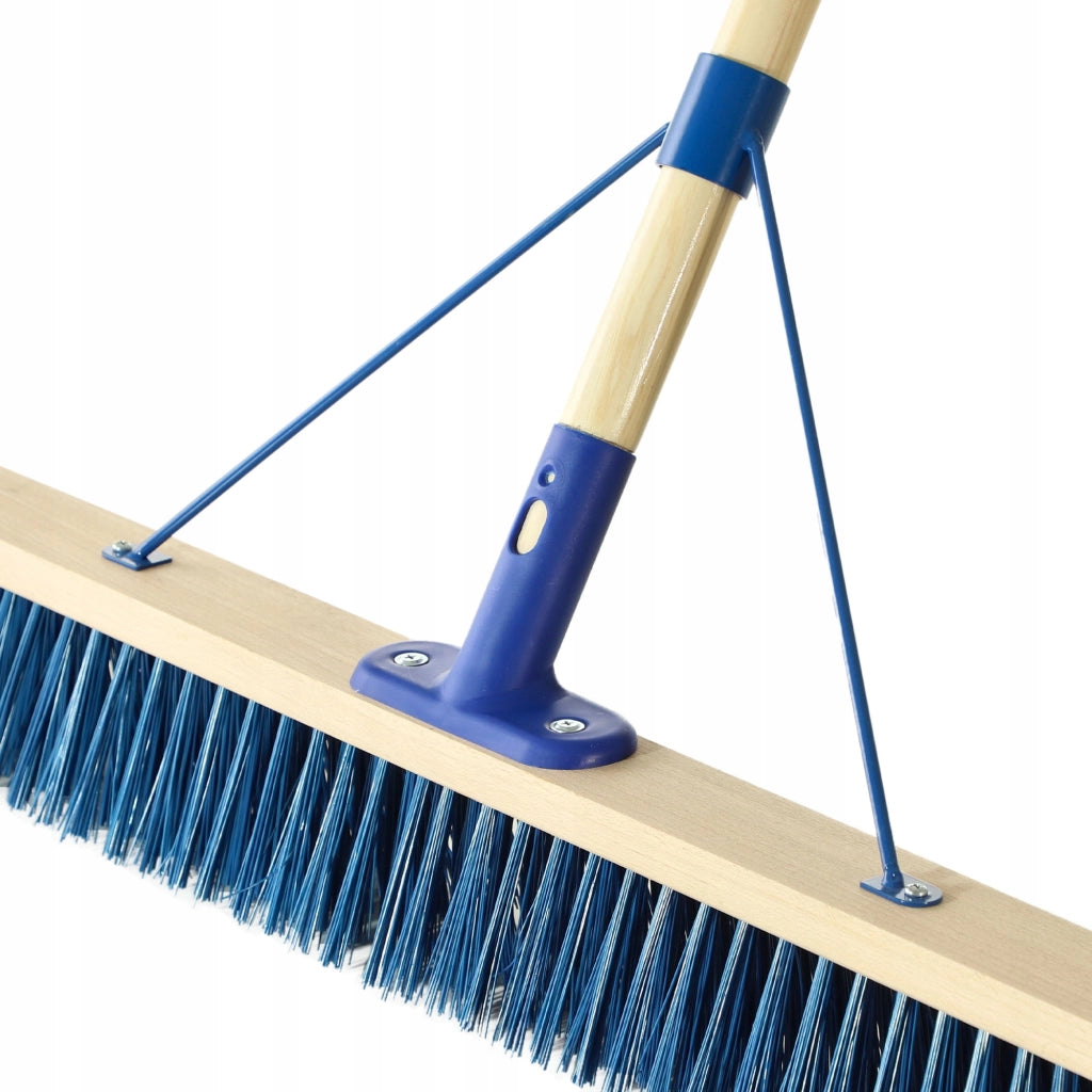 Scopa universale KADAX per strade e giardino, 100 cm, con manico.