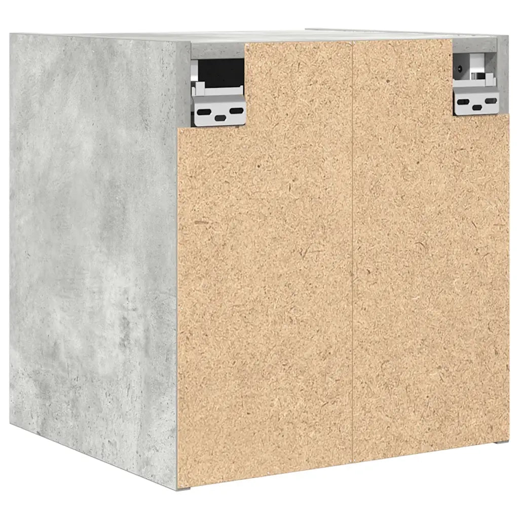vidaXL Comodino a Muro Grigio Cemento 38x34x40 cm