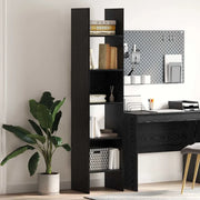 vidaXL Armadio per Libri Rovere nero 40 x 35 x 180 cm