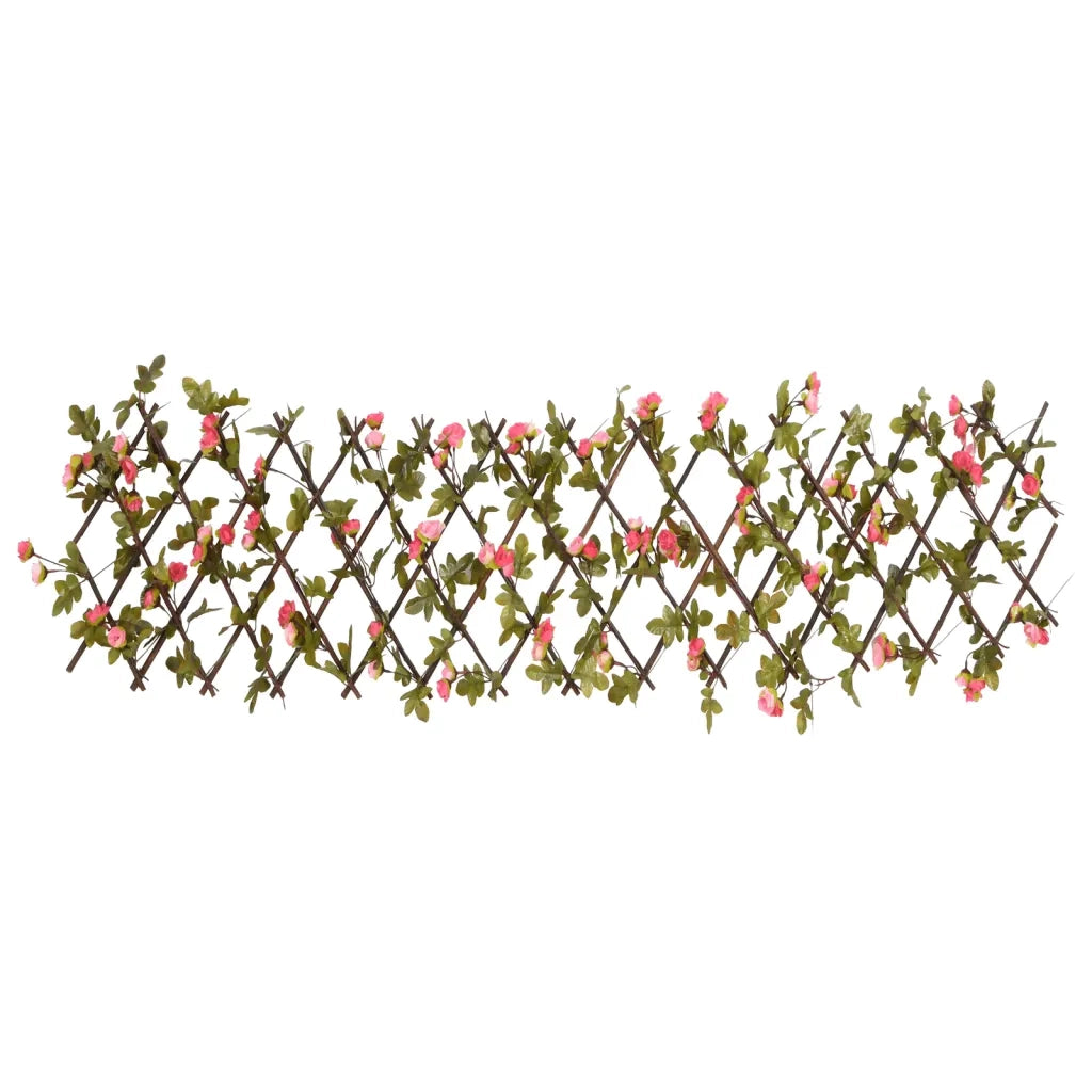 Traliccio Edera Artificiale Espandibile Rosa Scuro 180x20 cm CFW3523911
