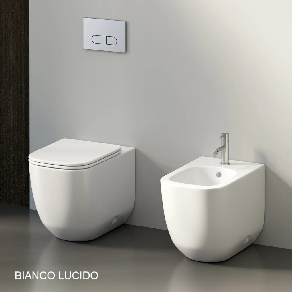 LINPH Vaso filo muro Primula Tornado Bianco Opaco