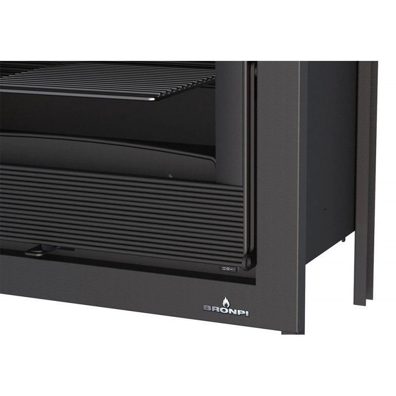 Inserto Camino Doppia Combustione 611x581 Bronpi Paris-55 Refrattario 9.5 KW