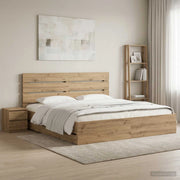 Bed Frame with Storage and Headboard Artisan Oak 180 x 200 cm 3445834