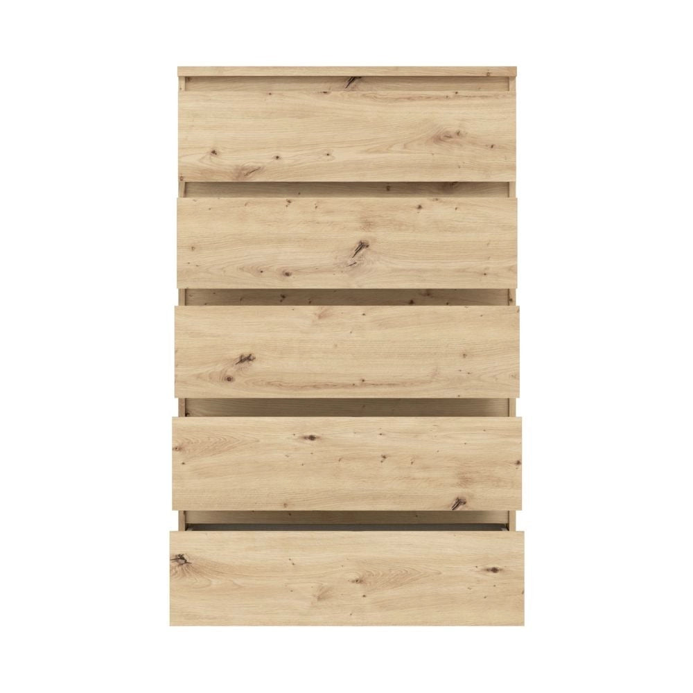 Cassettiera Morgan 5 cassetti rovere – 77.2x42.2x128H