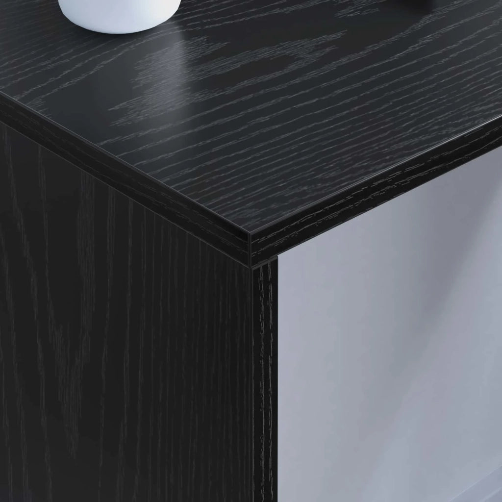 Scrivania a parete Rovere Nero 80 x 45 x 30 cm