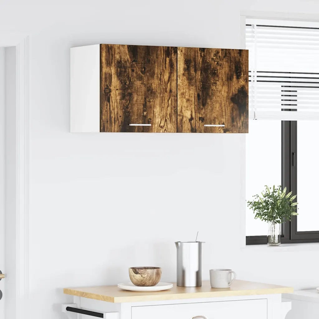 Armadio pensile Rovere Affumicato e Bianco 40 x 31 x 40 cm