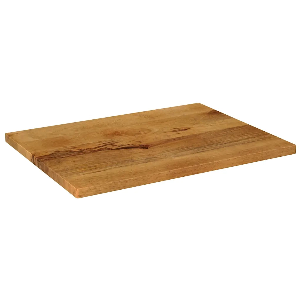 Piano per Tavolo 80x60x3,8 cm Rettangolare Legno Massello Mango 371663