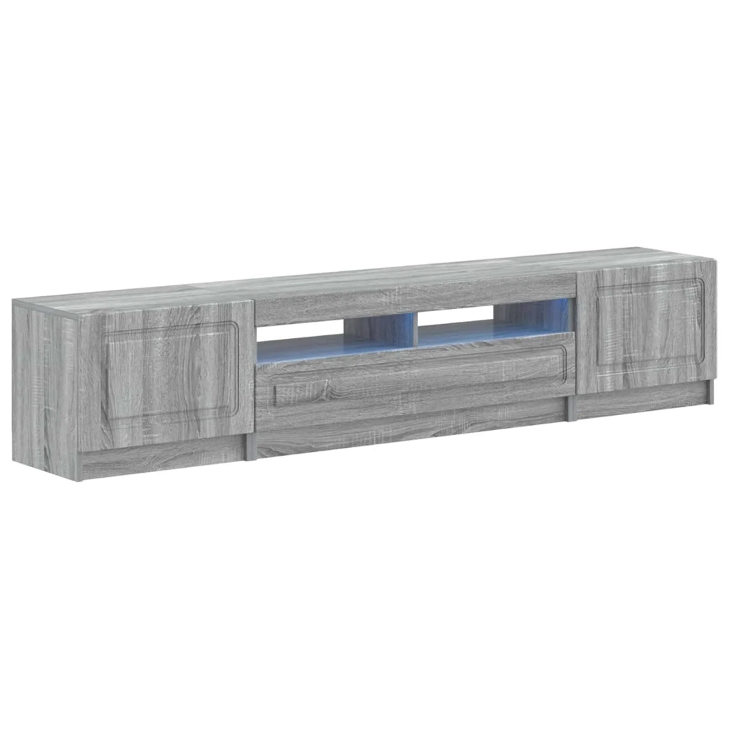 Mobile TV LED a 5 pezzi Sonoma grigio Legno ingegnerizzato 3417009