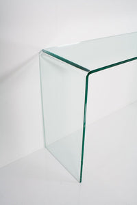 Consolle Fissa in Vetro H80x40x120cm Smalle Trasparente