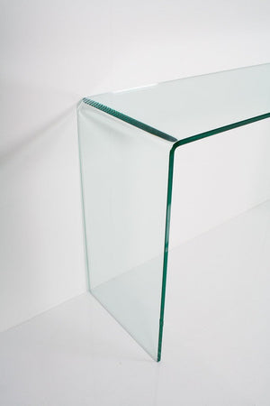 Consolle Fissa in Vetro H80x40x120cm Smalle Trasparente