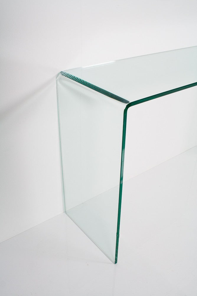 Consolle Fissa in Vetro H80x40x120cm Smalle Trasparente