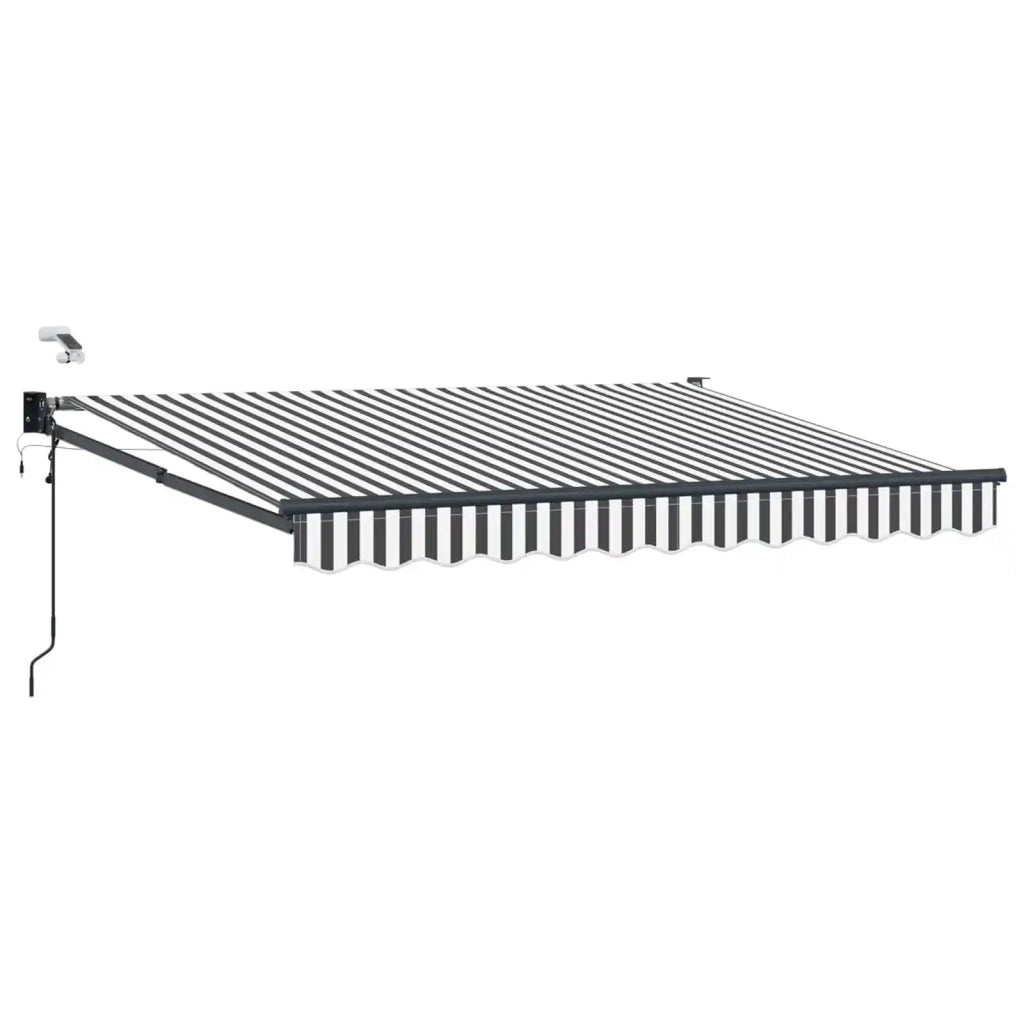 Tettuccio Elettrico Retrattile Antracite e Bianco 2,5 x 2 m 3419690