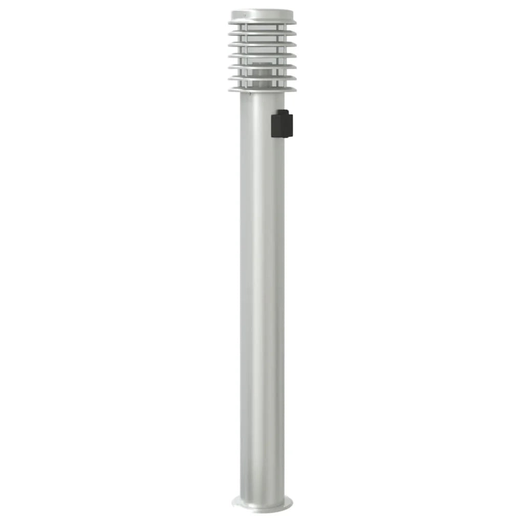 Lampada da terra per esterni con uscita argentata 110 cm acciaio inox argento 02_0042532