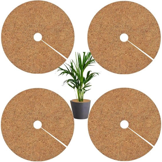 Matte di protezione per piante, protezione per piante in vaso, copertura per vaso, protezione invernale per piante in vaso, 4 pezzi Ø 45cm