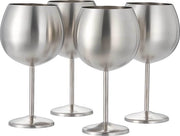 Calici da Vino in Acciaio Inossidabile - Stile Reale / Qualità Elevata - Perfetti per Casa, Ristoranti e Feste - Calici di Champagne \ Calici da Tonic Cocktail di Alta Qualità