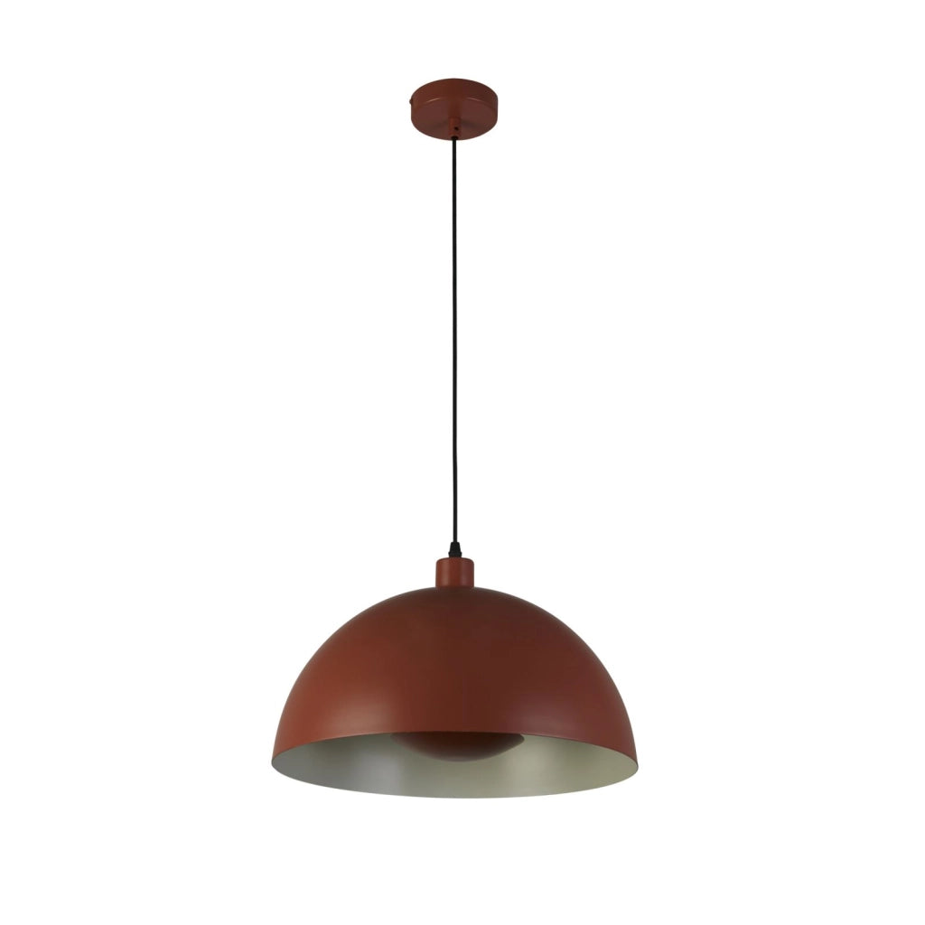 Ciondolo Mars 1LT, metallo arancione bruciato e interno crema