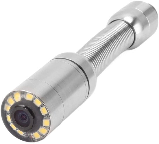 Camera di ispezione per condotti - 23 mm - IP68 Resistente all'acqua - 12 Lampi LED - Accessorio per endoscopio - Adatto per tubi > 25 mm - Professionale e duraturo - Camera di ispezione