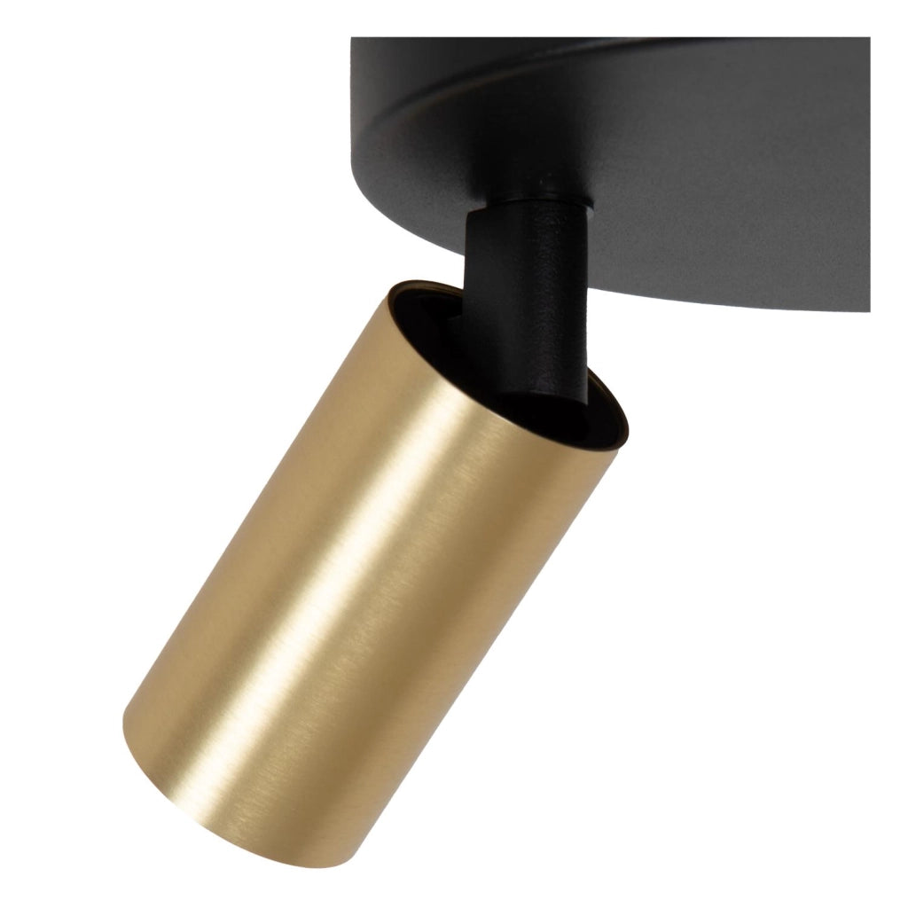 Faretto soffitto RITMO 3xMR11 oro nero alluminio