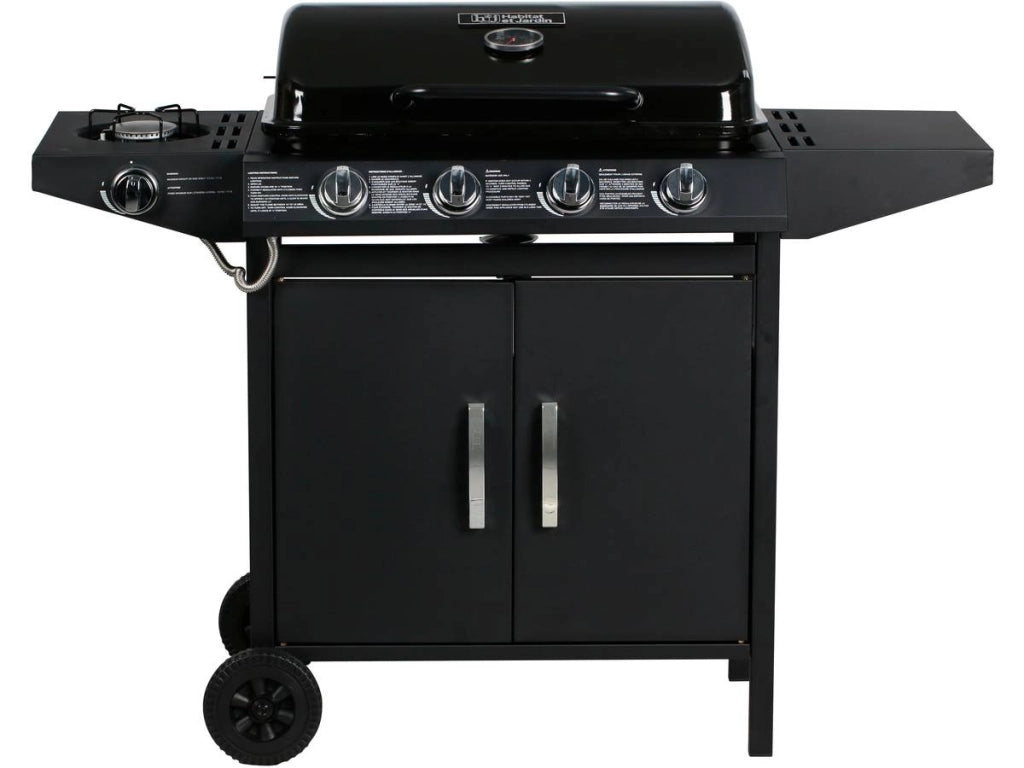 Barbecue gas "Festa 5" - 5 fuochi di cui 1 laterale - 12,9 Kw- Nero