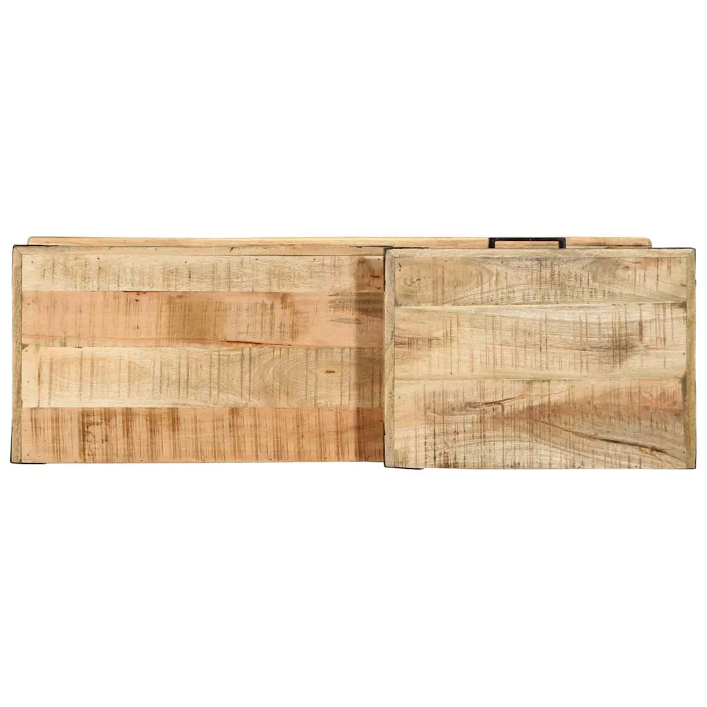 panchina con cassetto Marrone 110 x 35 x 50 cm Mango Grezzo CFW1779879