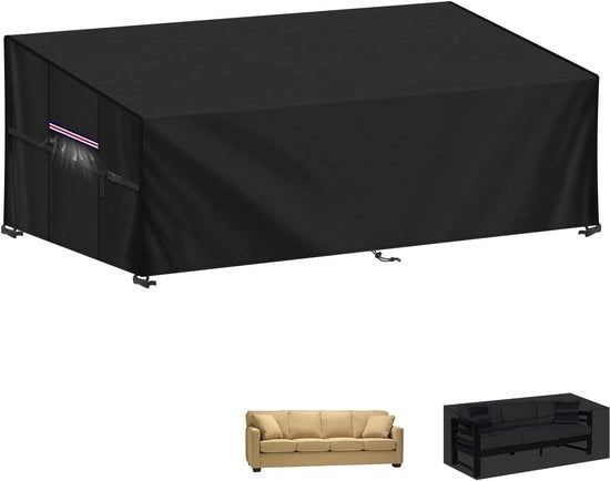 Borsa per Bancopark 3-4 Posti | Protezione UV per Mobili Esterni | Respirante e Resistente alle Scalfitture | Inclusa Ventilazione e Tasca di Riposo | 220x85x71/61cm