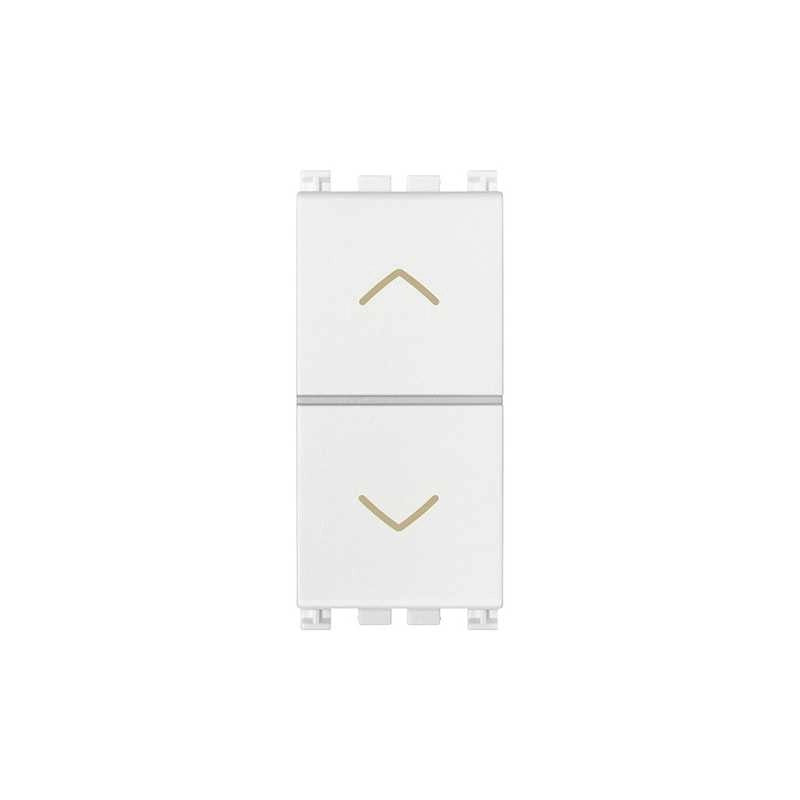Due Pulsanti Interblocc.No+No 10A Bianco
