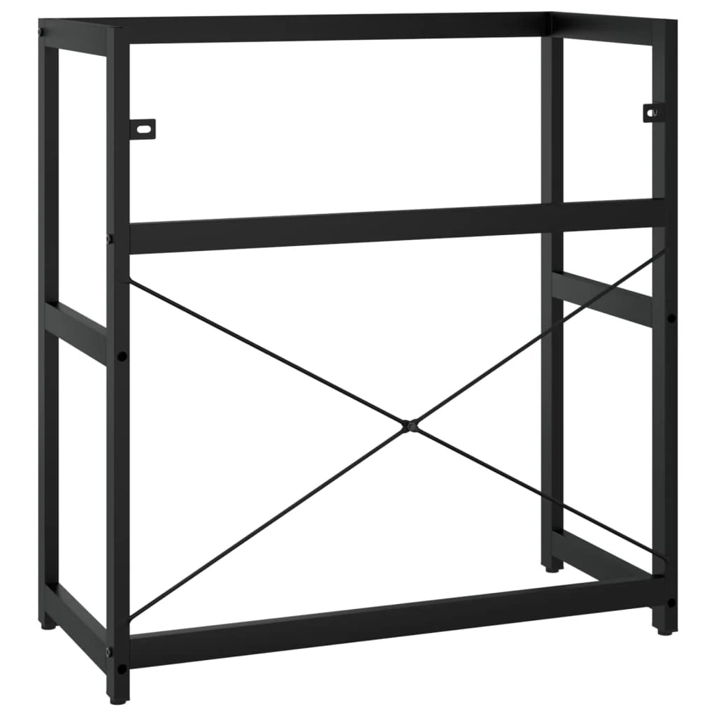 Telaio per lavabo da bagno 79 x 38 x 83 cm ferro nero 02_0006766