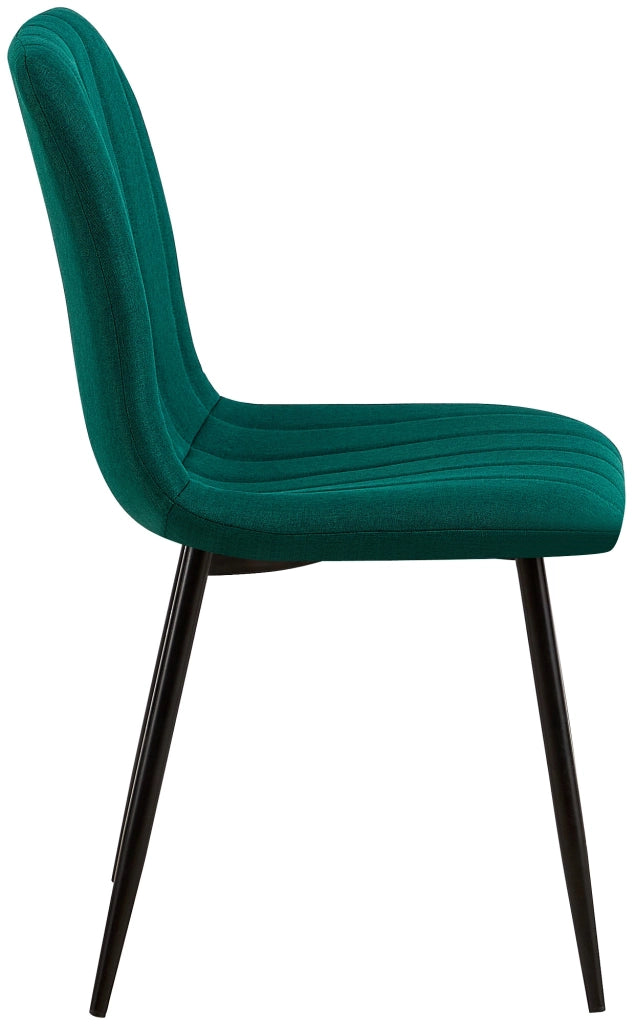 Sedia Dijon in velluto o tessuto Tessuto,Verde scuro